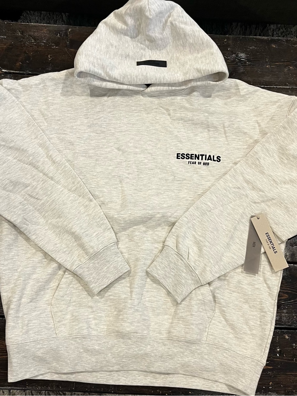 Essentials light oatmeal hoodie